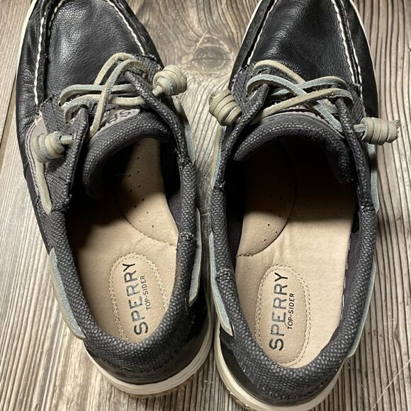 Brand New Women's Sperry Top-Sider Black & Gray Dock Shoes Size 6 - Picture 5 of 6